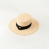 Sombrero Natural con cinta Negra
